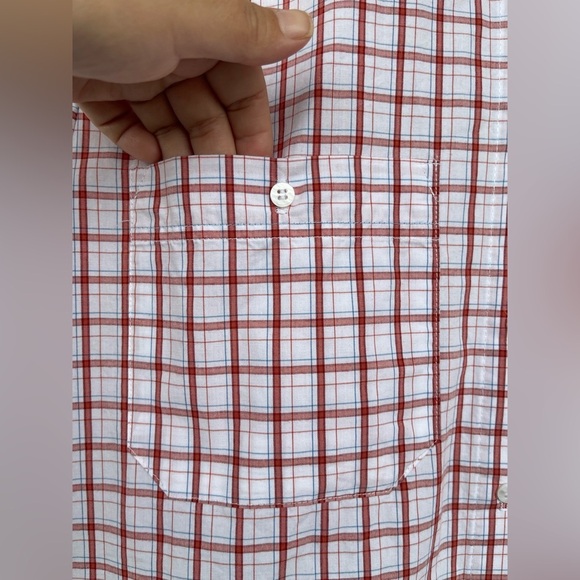 STATESIDE BUTTON DOWN PLAID DRESS  size medium - Picture 3 of 11